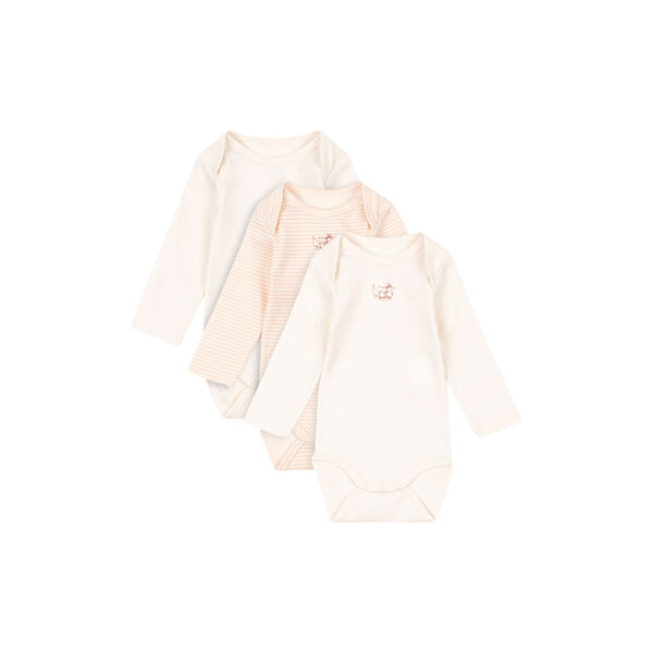 Fio Stripe 3-pack LS Body, blush mix, Konges Sløjd