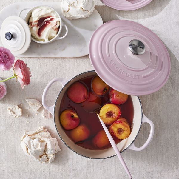 Signature rund st&oslash;bejernsgryde &Oslash; 20 cm, shell pink, Le Creuset