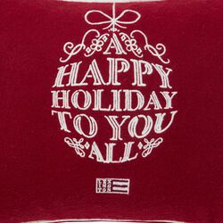 Ornament Wool Mix Pillow, red/white, Lexington