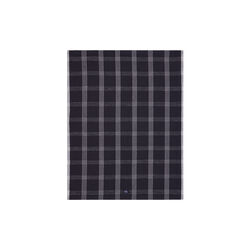 Checked Linen/Cotton Kitchen Towel, black/white, Lexington