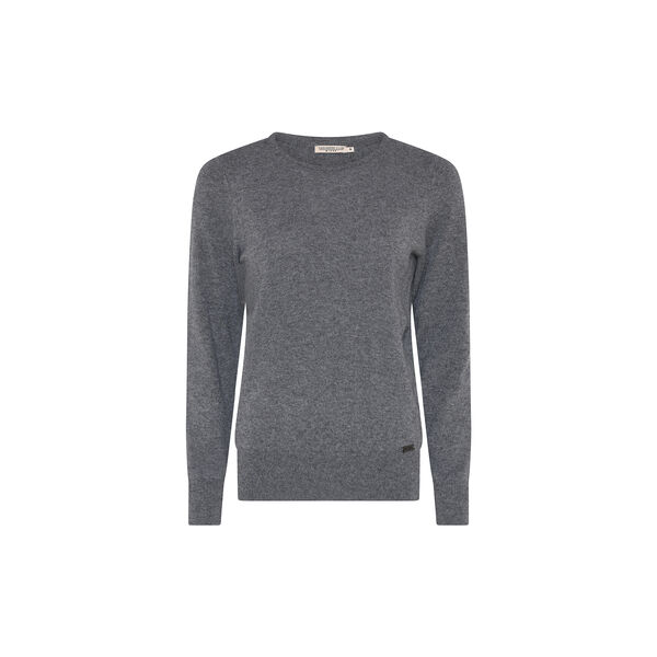 Elaine Cashmere Jumper, d.grey mel, Micha
