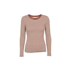 Ludmilla LS Tee, mink / whisper white / mink, Basic Apparel