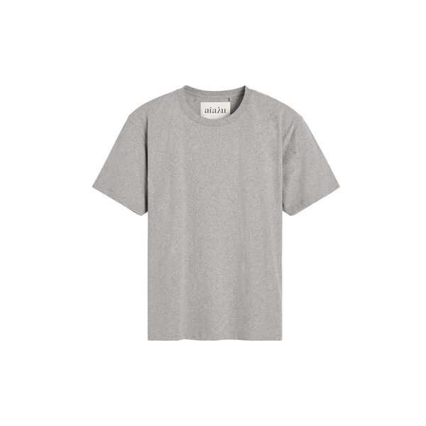 Classic Circular Tee Melange, grey melange, Aiayu