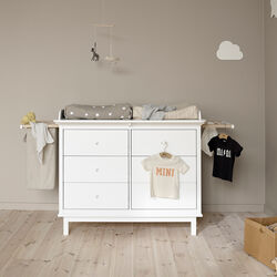 Seaside puslekommode med 6 skuffer, Oliver Furniture