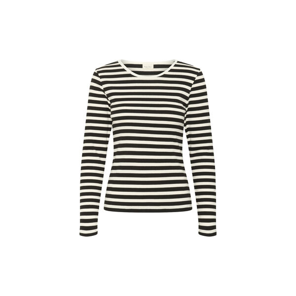 SassiaPW T-shirt s/s, black stripe, Part Two
