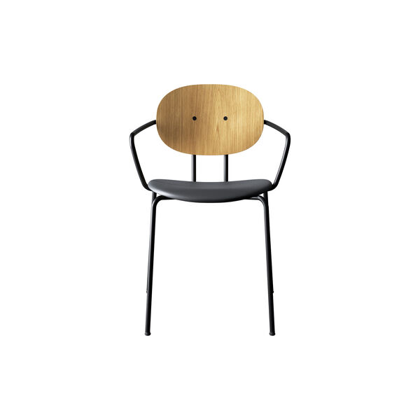 PIET HEIN Chair with Arms, olieret eg/Solid Black 509 PIET HEIN Chair with Arms, olieret eg/Solid Black 509, Sibast Furniture