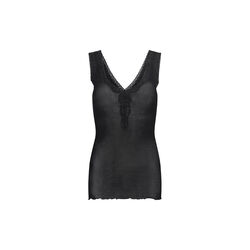 Cotton Lacey Top, black, Seamless Basic