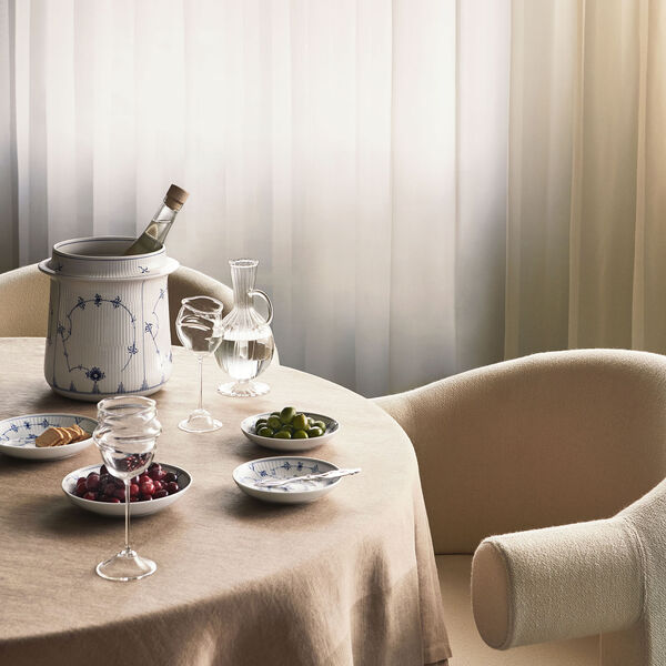 Musselmalet Riflet sk&aring;l 13 cm, 2 stk, Royal Copenhagen