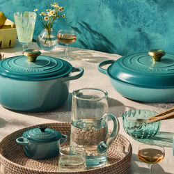 Signature rund gryde &Oslash; 24 cm, bleu riviera, Le Creuset