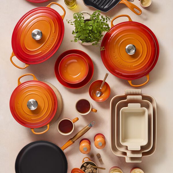 Signature rund st&oslash;bejernsgryde &Oslash; 26 cm, volcanic, Le Creuset