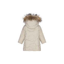 Rose Baby Girls Down Coat with Fur| Oat | Dunjakke, VER de TERRE
