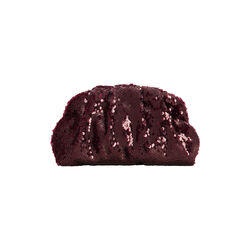 Sequin Clutch Bag, burgundy, SUI AVA