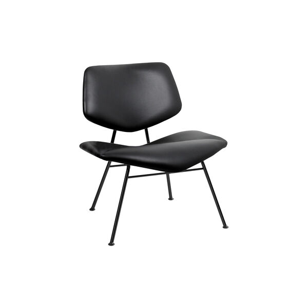 VL135 Cosy fuldpolstret loungestol, Savanne 30307/sort, VERMUND