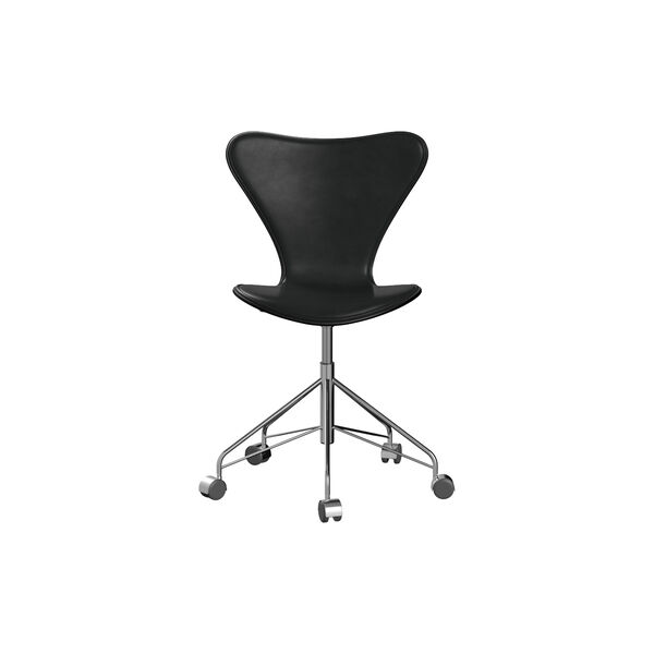 Serie 7&trade; 3117 forsidepolstret kontorstol, Grace Black, Fritz Hansen