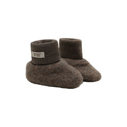 Footies Wool Fleece, brown melange, HUTTEliHUT
