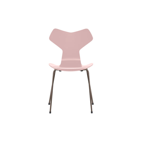 Grand Prix™ 3130 fuldlakeret stol, pale rose/brown bronze Grand Prix™ 3130 fuldlakeret stol, pale rose/brown bronze, Fritz Hansen