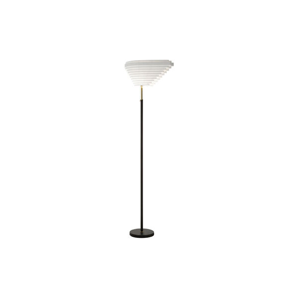 Floor Light A805 “Angel Wing“, polished brass, Artek