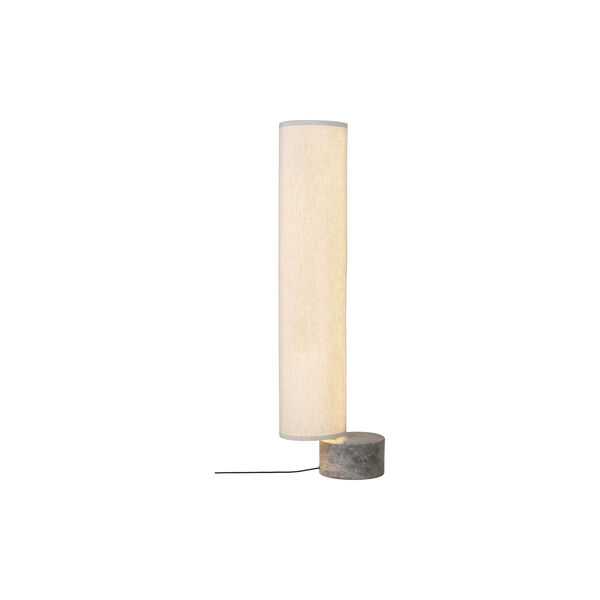 Unbound Floor Lamp, grey marble/canvas, GUBI