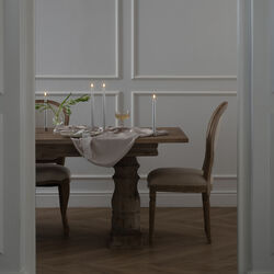 LED Smooth taper candle 2 stk. | H 25 | Silver finish, Uyuni Lighting