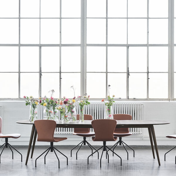 PLAYdinner Lamé spisebord med udtræk, røget eg, Bruunmunch Furniture