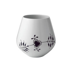 Sort Mega Riflet vase 20,5 cm, Royal Copenhagen