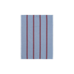 Hale Tea Towel, faded blue/burgundy Hale Tea Towel, faded blue/burgundy, ferm LIVING