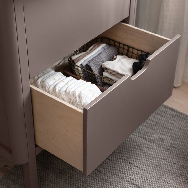 Sebra puslebordet med skuffer, jetty beige, Sebra