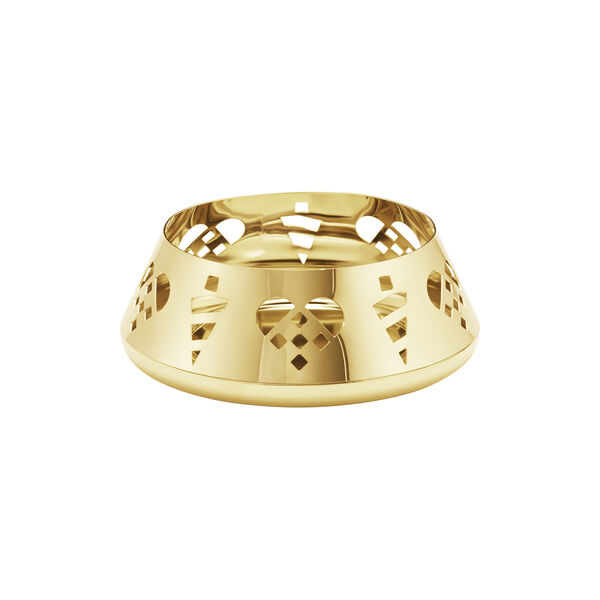 2025 Lysestage til bloklys, guld, Georg Jensen