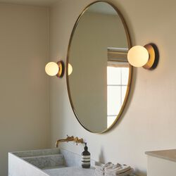 Liila 1 Medium Wall Lamp, nordic gold/opal Liila 1 Medium Wall Lamp, nordic gold/opal, Nuura