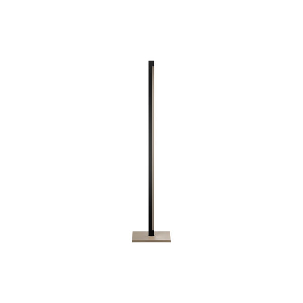 INLAY F1 LINEAR gulvlampe, matt black/satin gold, LIGHT-POINT