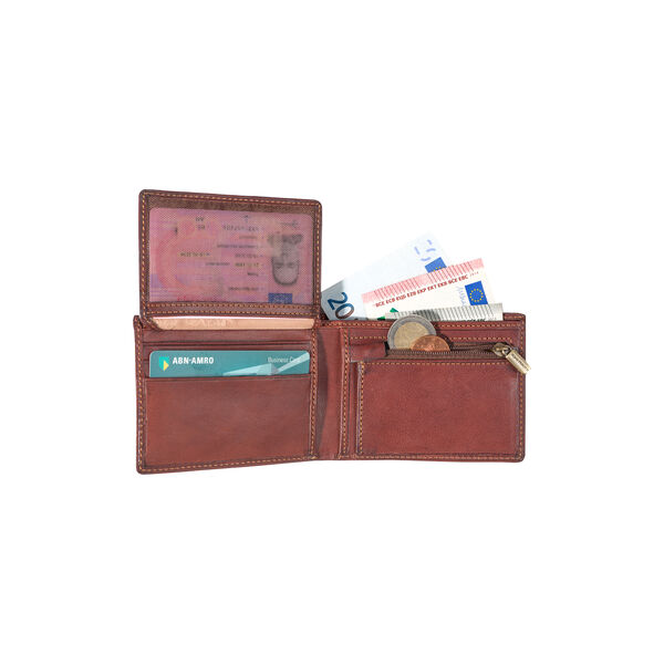 Wallet , dark brown, Tony Perotti
