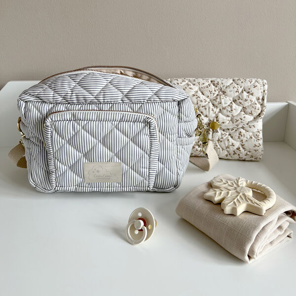 Quiltet pusleunderlag, lierre/almond, Cam Cam Copenhagen