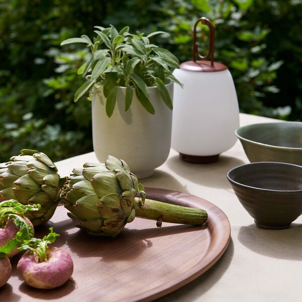 Lucca SC51 transportabel bordlampe, maroon, &Tradition