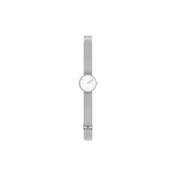 PICTO armbåndsur, white/steel/matt steel, Picto