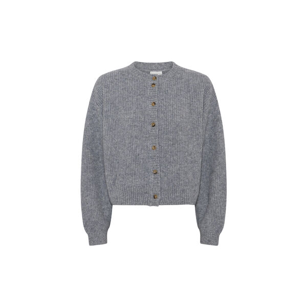 NOOS - Sisse Cardigan, grey melange, LA RŌUGE