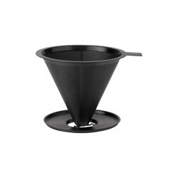 Nohr slow brew kaffetragt med filter, black metallic, Stelton