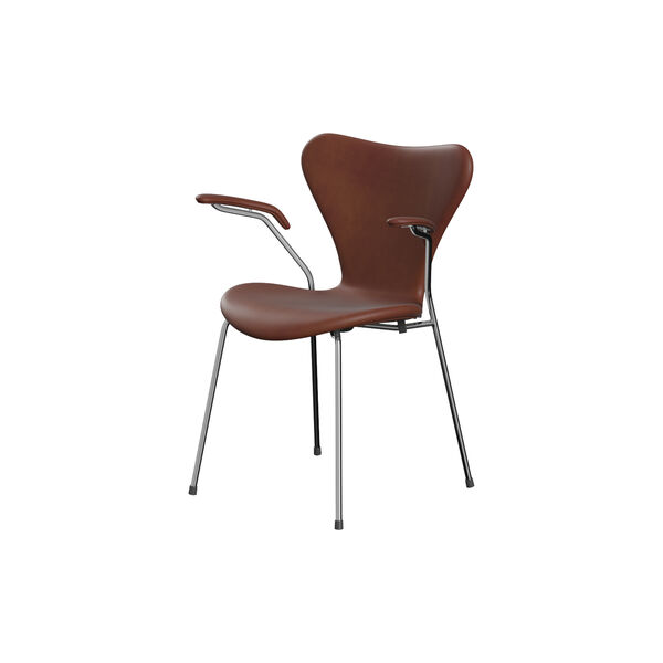 Serie 7&trade; 3207 fuldpolstret stol, Grace Chestnut, Fritz Hansen