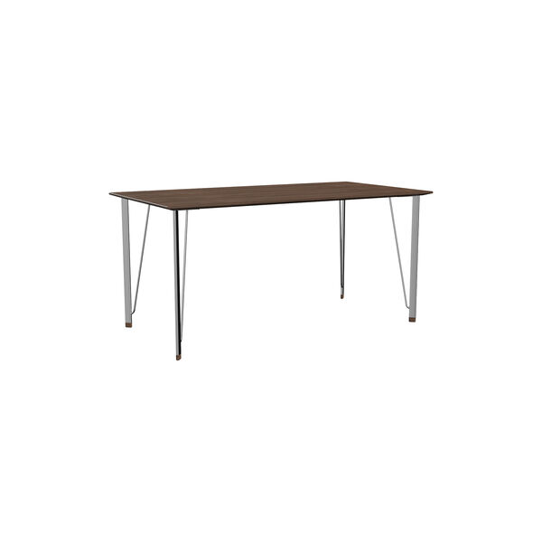 FH3605™ skrivebord, walnut/chrome, Fritz Hansen