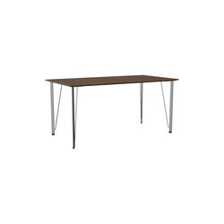 FH3605™ skrivebord, walnut/chrome FH3605™ skrivebord, walnut/chrome, Fritz Hansen
