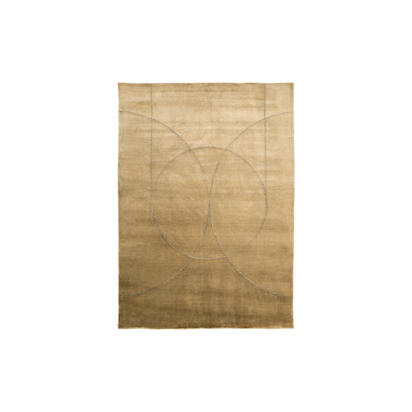 Circulus gulvtæppe, ochre Circulus gulvtæppe, ochre, Linie Design
