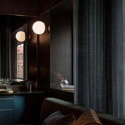 Lord 1 Ceiling/Wall Lamp, brass/opal, Rubn