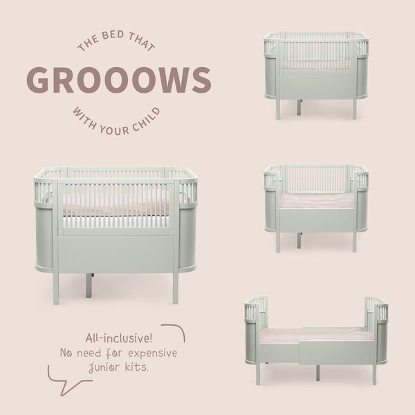 Sebra sengen Baby & Jr., mist green, Sebra