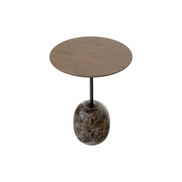 Lato Table LN8 Lounge Table, Emparador marble/walnut Lato Table LN8 Lounge Table, Emparador marble/walnut, &Tradition