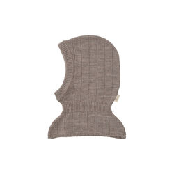 Merino Rib Knitted Balaclava, natural melange Merino Rib Knitted Balaclava, natural melange, Copenhagen Colors Organics