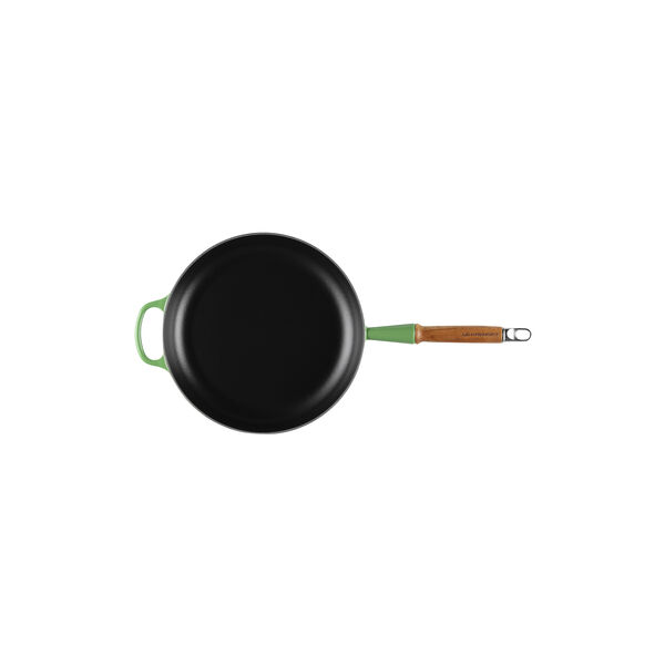 Signature st&oslash;bejern stegepande med tr&aelig;h&aring;ndtag &Oslash; 28 cm, bamboo green, Le Creuset