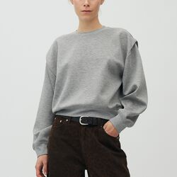 Aquilina M Top, medium grey melange, mbyM