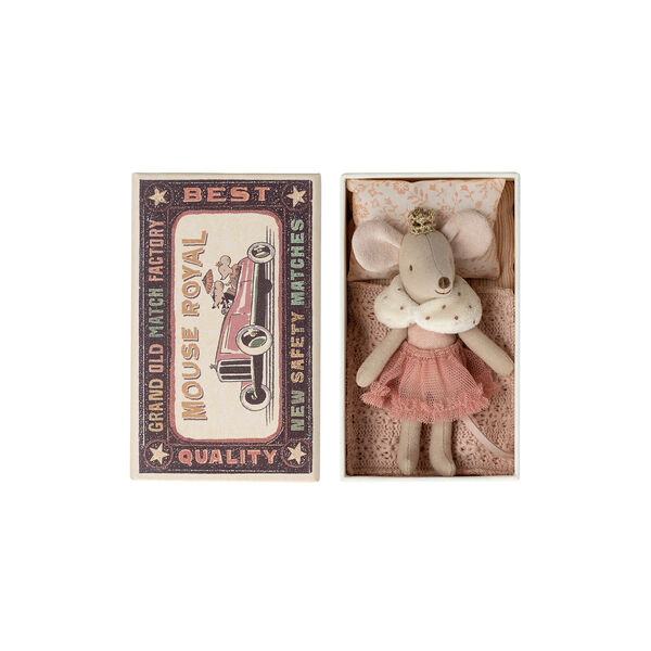 Lillesøster prinsessemus i tændstikæske, Maileg