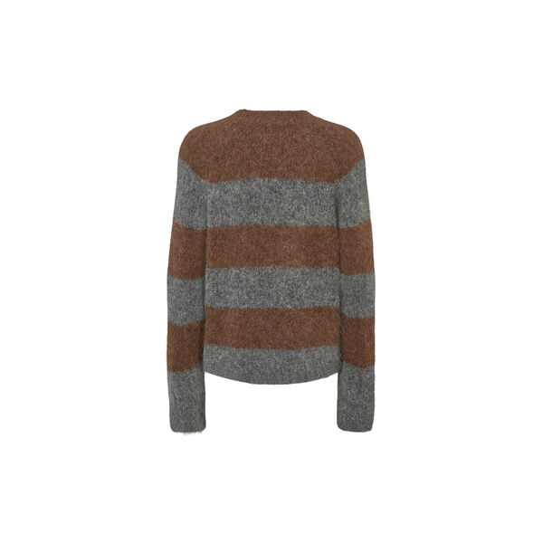 6873RDFNewKenza knit, chocolat, RUE de FEMME
