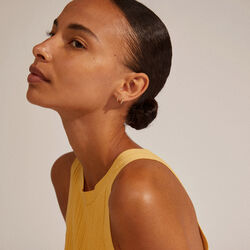 EBNA mini krystal huggie hoops, guldbelagt, Pilgrim