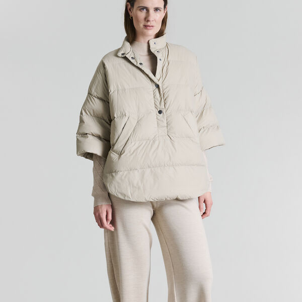 Feather down anorak, stone, BITTE KAI RAND
